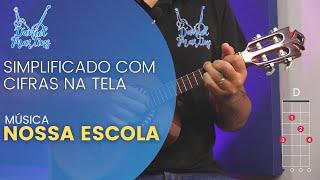 NOSSA ESCOLA | AULA DE CAVAQUINHO COM CIFRAS NA TELA | ESCOLA DE CAVACO DANIEL MARTINS