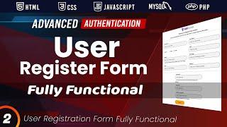 User Registration Form with Simple PHP Server Integration Step by Step Part 2