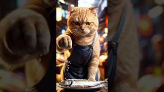 Chef Meow Cooks Fish Better Than You! 