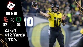 Bo NIx (Oregon QB) vs USC (2023)