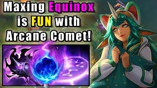 Maxing Soraka's Equinox is FUN with Arcane Comet! | Diamond Support | Patch 14.10