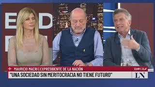 Mauricio Macri en exclusiva con LN+; La pelea del gobierno con la AFA de Chiqui Tapia