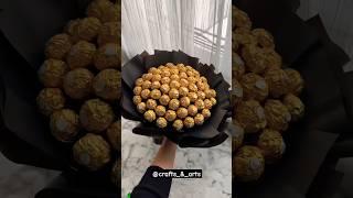 Ferrero rocher flower bouquet  #bouquet #ferrero #chocolate #shorts