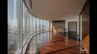 Inside a Burj Khalifa 2 bedroom apartment F type with sunset view