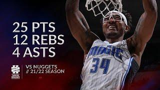 Wendell Carter Jr 25 pts 12 rebs 4 asts vs Nuggets 21/22 season