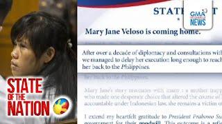 Mary Jane Veloso, uuwi na sa Pilipinas; mahaharap sa habambuhay na pagkakakulong | SONA