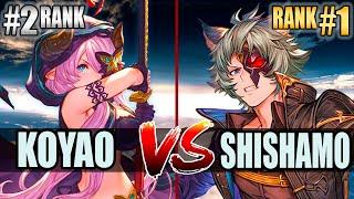 GBVSR  Koyao (Narmaya) vs Shishamo (Seox)  High Level Gameplay