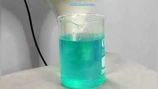 Industrial Ultrasonic Sonochemical Fusion of Pigment and Water (HD)