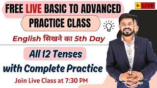 Day 5 | All Tenses in English Grammar & Wh Family Words | English Speaking Practice