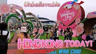 Hong Kong 4k! Valentine's day WaLk HarbourChill to Victoria Harbour @CityWaLk4u