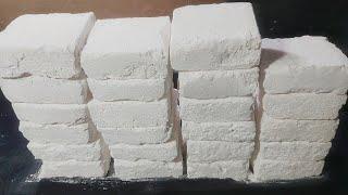 Gym Chalk Asmr Plain White Soft Chalk Crushing | CRUSH ONLY VERSION #gymchalkasmr #chalk #homemade
