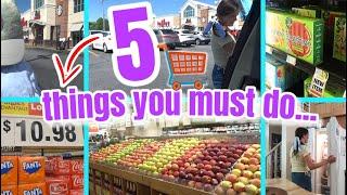 BEFORE you go to the Grocery Store! ⭐ 5 Grocery Shopping tips to help you save time and money! 