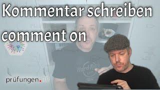 Kommentar schreiben (How to write a comment)