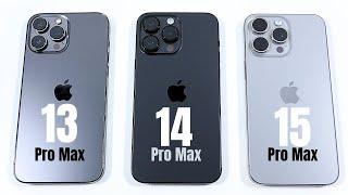 iPhone 13 Pro Max vs 14 Pro Max vs 15 Pro Max iOS 17.1.1