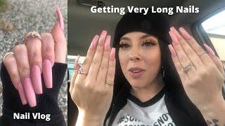 Getting My Long Nails Done || Nail Vlog