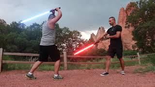 Lightsaber Battle at the Garden of the Gods