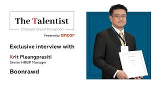 The Talentist Employer Branding Awards 2023 Thailand - Boonrawd