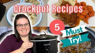 5 DELICIOUS {MUST TRY} CROCKPOT RECIPES || SLOW COOKER FAMILY FAVORITES