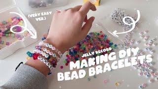 making simple bead bracelets!  | jelly record.