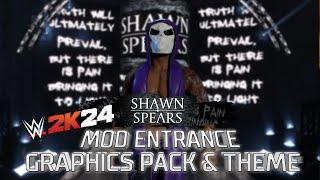 WWE 2K24 Mods | Shawn Spears Entrance (w/ Graphics Pack, Nameplate & Theme)