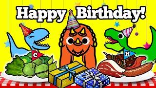 T-Rex gets invited to Triceratops' Birthday Party!