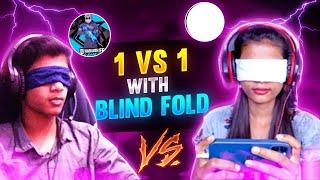  Blind Fold Versus Challenge  Dhanush FF Gamer VS  Renu Gaming  in Telugu| Dhanush FF Gamer |