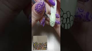 Design inspired by a drawing, NO.3#nails #NailDesign