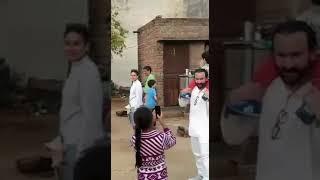 Rare celebrities video! Saif Ali Khan on his farm house of Haryana! Kareena Kapoor and taimur khan!