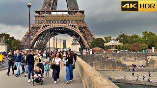 An Autumn in ParisParis 1 hr Walking Tour - September 2022 [4K HDR]