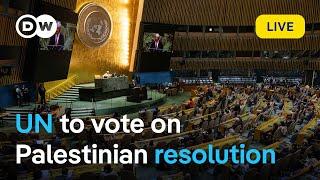 Live: UN special session and vote on Israel's occupation of Palestinian territories | DW News