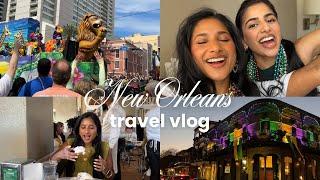 travel vlog | NOLA Mardi Gras girls trip: parades, coffee, jazz clubs, fries