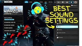 BEST SOUND SETTINGS for BO6 WARZONE hear FOOTSTEPS game and windows configuration