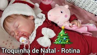 Rotina com baby reborn recém nascido #bebereborn