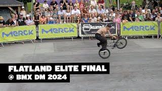 FLATLAND ELITE FINAL @ DEUTSCHE MEISTERSCHAFT BMX FREEESTYLE 2024 #bmx