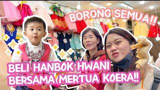 Beli HANBOK(Baju Tradisional) Bersama Nenek Korea Untuk HWANI di Pasar!!
