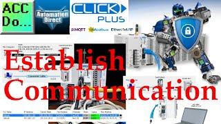 Click Plus Establish Communication