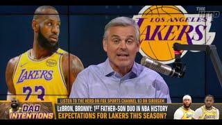 THE HERD | Colin Cowherd MAKES FUN Of Lebron James And Bronny With Los Angeles Lakers | NBA