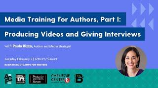 Media Training for Authors, Part I: Producing Videos and Giving Interviews