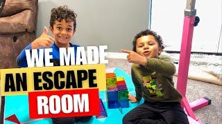 Kids Make an Escape Room With Magnet Tiles
