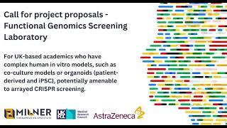 Arrayed screening at the MRC-AZ-Milner Joint Functional Genomics Screening Laboratory (FGSL)