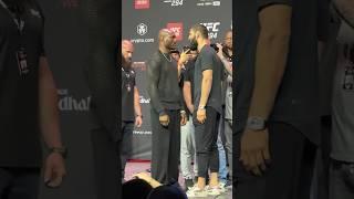  KHAMZAT CHIMAEV AND KAMARU USMAN FACE OFF