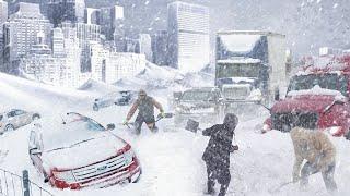 pocalypse in Europe ! ️ Cars and homes disappear! Terrible snow storm hits Italy and Austria