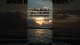 The Burden of Unrealized Potential - Motivational Book Quotes #motivation