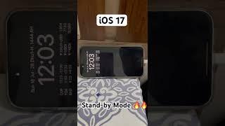 iOS 17 New cool feature.   Stand-by Mode                          #apple #ios #ios17 #iphone