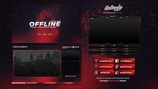 TWITCH STREAM OVERLAY TEMPLATE 2018 #2