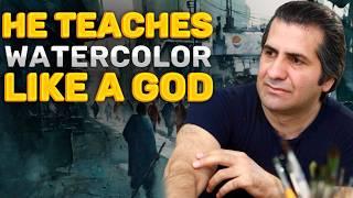 FREE watercolor lesson by Javid Tabatabaei | Secret painting tips of renowned artist | watercolor