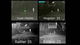 Thermal Image Hogster vs Rattler 50 to 150 yards