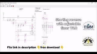 Automatic switching forward & reverse with timers for three phase motor