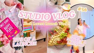 BTS of the Book Lovers Launch - How I prep for a big launch ⭐️ | Studio Vlog 56