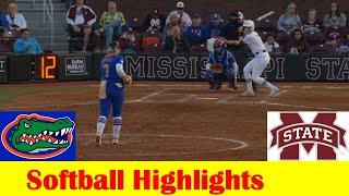 #9 Florida vs #17 Mississippi State Softball Game 1 Highlights, March 28 2024